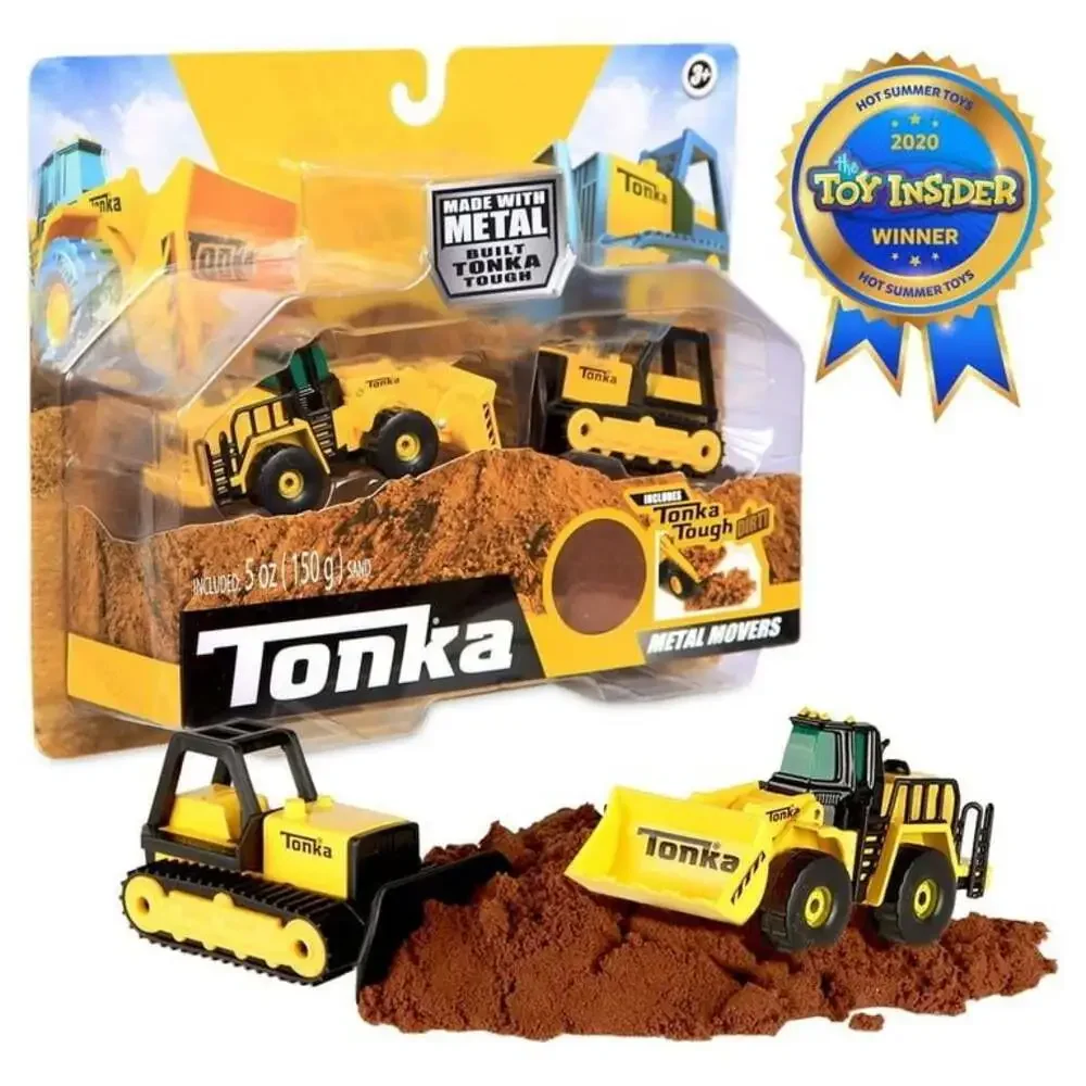 Tonka Metal Movers Combo Pack Mighty Dump Truck and Bulldozer Toy